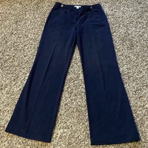 ๐ New York & Company Stretch - Navy Blue Slacks (Size 0) - Picture 2 of 7